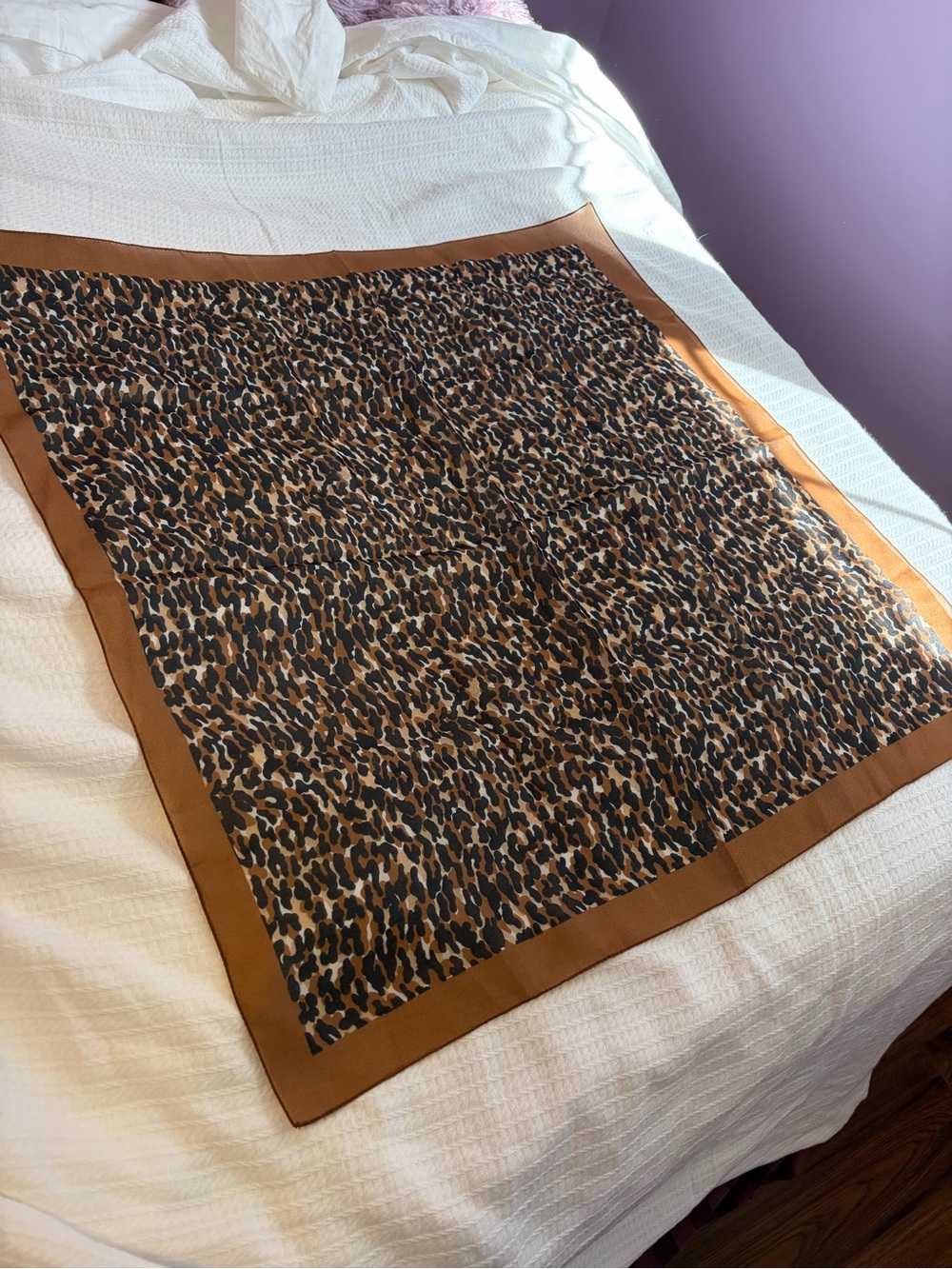 Leopard Print Scarf - Picture 2 of 2